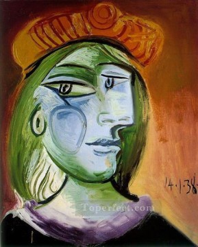 Pablo Picasso Painting - Retrato de una mujer 1938 Pablo Picasso